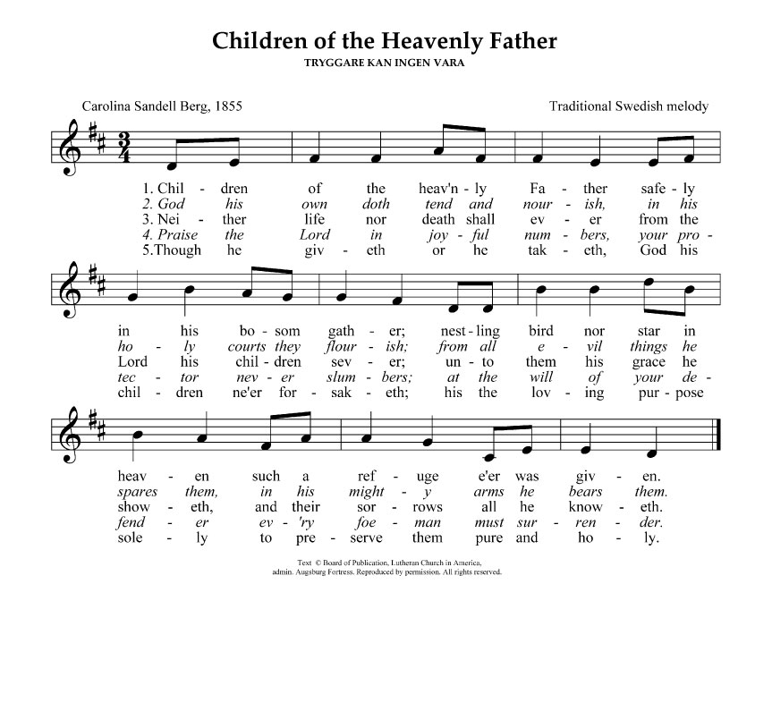 Christian Praise 248. Children of the heavenly Father