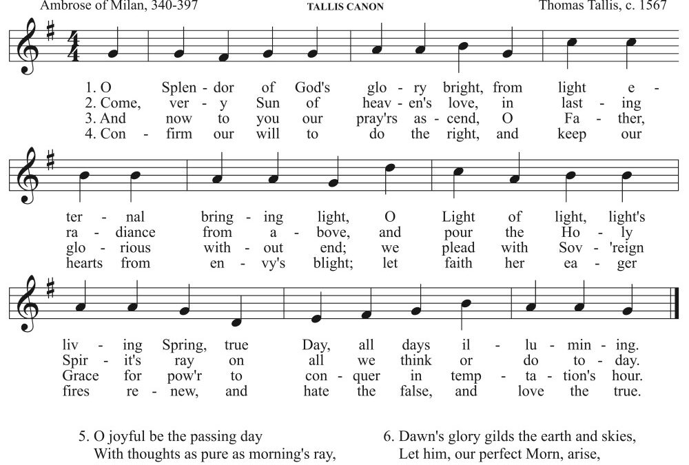 O Splendor Of Gods Glory Bright | Redeemer Presbyterian Church Austin Texas