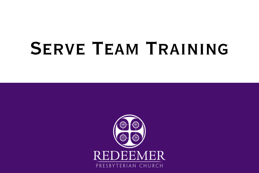 Sunday Serve Team Training